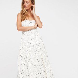 Bella Donna Polka Dot Midi Dress NWOT